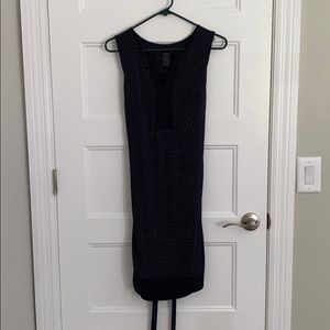 Blue polka dot dress